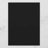 Gouden Bloemen String Lights Bruiloft Menu (Achterkant)