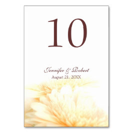 Gouden Bloemen Tafelnummer