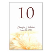 Gouden Bloemen Tafelnummer (Achterkant)