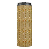 Gouden Bloemen Thermische Tumbler Thermosbeker (Achterkant)