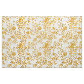 Gouden Bloemen Toile Stof (Fat Quarter)
