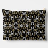 Gouden Bloemen Tropisch Patroon Etui (Achterkant)