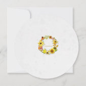 Gouden Bloemen uitnodiging (Achterkant)