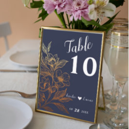 "Gouden Bloemen van de Liefde" | Trouwtafel nummer