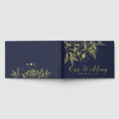 "Gouden Bloemen van Liefde" | Romantische marine b Gastenboek (Volledig)