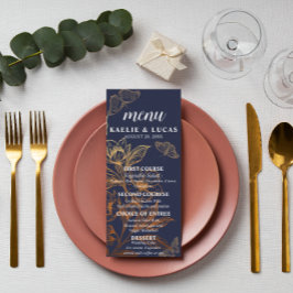 "Gouden Bloemen van Liefde" | Romantische marine b Menu