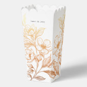 "Gouden Bloemen van Liefde" | Wedding Favoriet Box Bedankdoosjes (Achterkant)