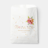 Gouden Bloemen Wildflower Botanical Dank u bruilof Bedankzakje (Voorkant)