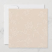 gouden bloemenbruiloft RSVP-Kaart Kaart (Achterkant)