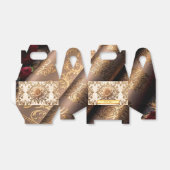 "Gouden Bloemendaligheid" Bedankdoosjes (Uitgevouwen)