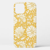 Gouden bloemendoodle, abstract handgetekend Case-Mate iPhone case (Achterkant)