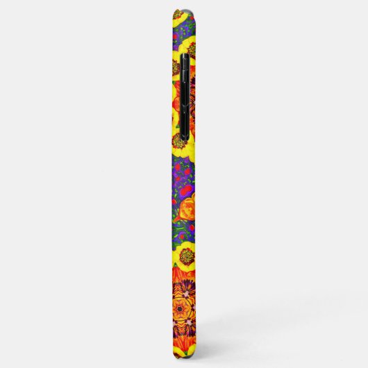 Gouden bloemenkalejdoscoop Case-Mate iPhone case (Achterkant/links)