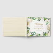  gouden bloemenkrans bruiloft gastenboek (Volledig)