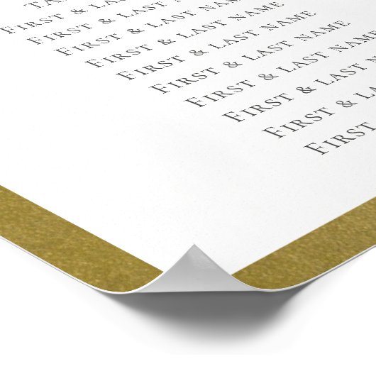 GOUDEN BLOEMENLAURENTJE TROUWZAAL ZITTINGENPLAN POSTER (Hoek)