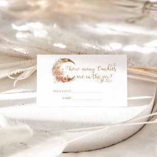 Gouden bloemenmaan raden hoeveel snoepjes informatiekaartje