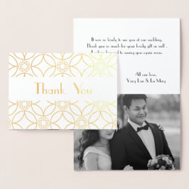 Gouden bloemenpatroon - elegante deco motieven folie kaarten