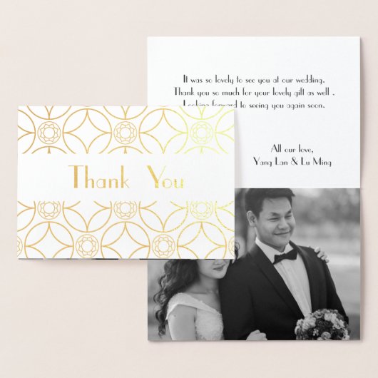 Gouden bloemenpatroon - elegante deco motieven folie kaarten (Display)