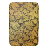 Gouden bloemenpatroon Oosterse bloem Badmat (Voorkant Verticaal)