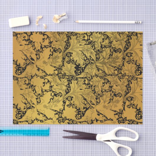 Gouden bloemenpatroon Oosterse bloem Tissuepapier (Craft)