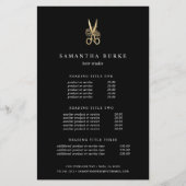 Gouden Bloemenschaar | Salonprijzen & -diensten Flyer (Voorkant)