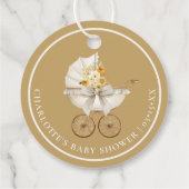 Gouden Bloemenslinger 'Pop het als ze komt' Hanger Bedankjes Labels (Achterkant)