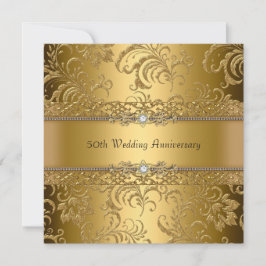 Gouden Bloemenslingering 50ste Huwelijksjubileum U Kaart