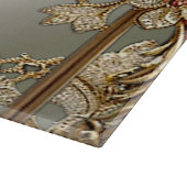 Gouden Bloemensnijplank Snijplank (Hoek)