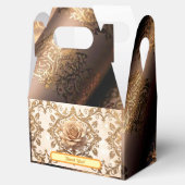 "Gouden Bloemige Delight" Bedankdoosjes (Geopend)