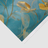 Gouden Bloemige Fluister Tissue Papier (Detail)