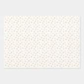 Gouden bloemige paardenbloem inpakpapier vel (Voorkant 3)