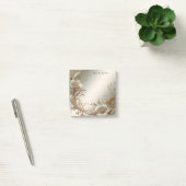 Gouden bloemige Post-it-briefjes Post-it® Notes (Kantoor)
