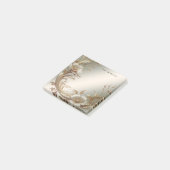 Gouden bloemige Post-it-briefjes Post-it® Notes (Schuin)