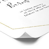 Gouden Bloemige Tropische Groene Deze Kaars Brande Poster (Hoek)