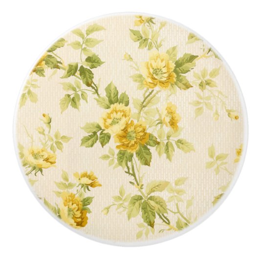 gouden bloemkool keramische knop (Voorkant)