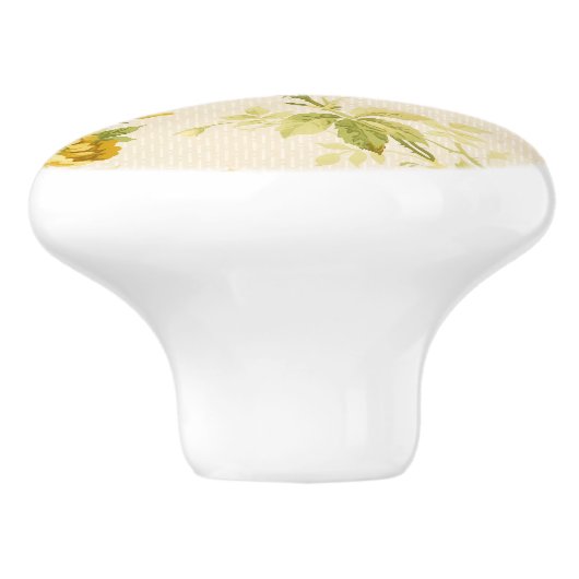 gouden bloemkool keramische knop (Zijkant)