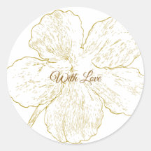 Gouden Bloemlijn Kunst Botanisch