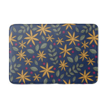 Gouden Bloemmotief Botanisch Ontwerp