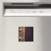 Gouden bloemornament met parels magneet (Insitu (Vaatwasser))