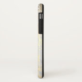 Gouden Bloempatroon en Marmer Case-Mate iPhone Case (Achterkant/links)