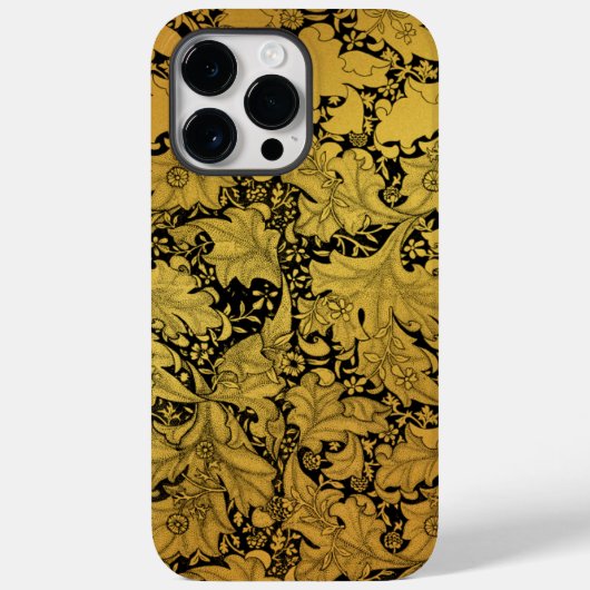 Gouden Bloempatroon Oriëntaalse Bloem Case-Mate iPhone Case (Achterkant)