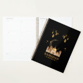 Gouden Bloemrijke Ramadan Kareem Viering Planner (Display)