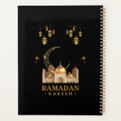 Gouden Bloemrijke Ramadan Kareem Viering Planner (Achterkant)