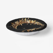 Gouden Bloemrijke Sierlijst Papieren Kommen (Gebogen)