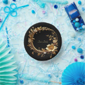 Gouden Bloemrijke Sierlijst Papieren Kommen (Feest)