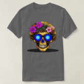 Gouden Bloemschedel T-shirt (Design voorkant)