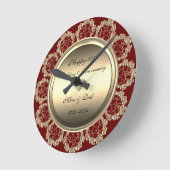 Gouden bloemslingers Rood 50ste huwelijksjubileum Ronde Klok (Hoek)