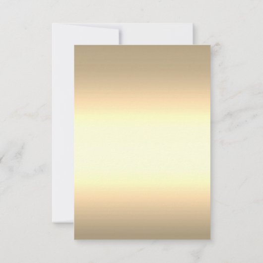 Gouden bloemstuk als ontvangst  kaart (Achterkant)