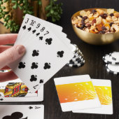 Gouden Bloemstuk Pokerkaarten (Insitu)