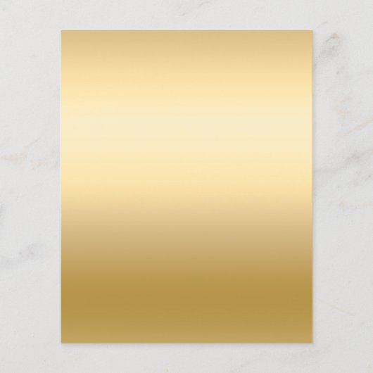 Gouden bloemstukken 50e huwelijksverjaardag uitnod (Achterkant)