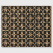 Gouden Bloemverpakkings Papier (Vlak)
